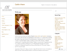 Tablet Screenshot of caitlin-ahern.com